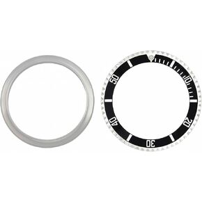 إطار Ewatchparts الكامل والاحتفاظ به وإدراجه متوافق مع ساعة رولكس القديمة Sea-Dweller 1665 باللون الأسود in Saudi Arabia