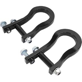 2PCS Front Bumper Tow Hooks Compatible with 2007-2019 Chevy Silverado GMC Sierra 1500 Replacement for 84072463 Steel (Black) in Saudi Arabia