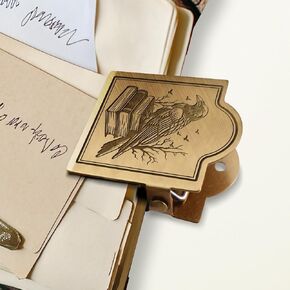 ANATTASOUL Journal Clip Vintage Snake Moon Phase Metal Brass Clips, Decorative Heavy Duty Journal Page Holder Clips for Book, Paper, Bookmark in Kuwait
