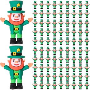 25 Pcs St. Patrick's Day Leprechaun Figurine Mini Leprechaun Dolls Tiny Leprechaun Miniature Irish Figurines Leprechaun Decor for St. Patrick's Day Party Garden Table Decorations (25) in Kuwait