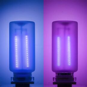 ChubbyGlow - Transparent RGB LED Light, USB Powered Lighting Mood with Touch Dimmable, Portable Mini Glass Bottle LED Bulb Night Lights for Car/Bedroom/Parties, Blue+Red in Kuwait