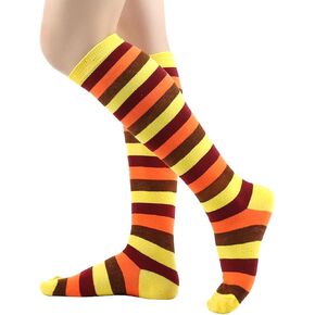 جوارب طويلة للركبة للأطفال مخططة، جوارب عالية الفخذ غير رسمية in Kuwait