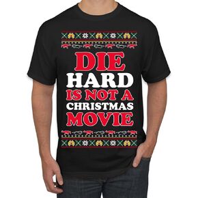 Die Hard is a Not Christmas Movie | McClane Nakatomi Ugly Christmas Sweater Mens Womens Unisex Shirts, Tops in Saudi Arabia