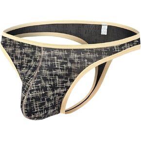 Men’s Bulge Pouch Thongs Underwear Breathable G-string Underwear Sexy Ice Silk in Saudi Arabia