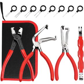 4 Pcs Electrical Disconnect Pliers for Cars,Hose Clamp Pliers,Automotive Electrical Connector Disconnect Tool,Connector Separator for Car, Truck Repair & 8PCS Terminal Removal Tools in Saudi Arabia