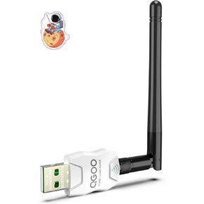 USB Bluetooth Adapter for PC, QGOO Mini Bluetooth 5.0 EDR Dongle for Desktop Computer Transfer for Laptop Bluetooth Headphones Headset Keyboard Mouse Speakers Printer Windows 7/10/11（Grey） in Kuwait