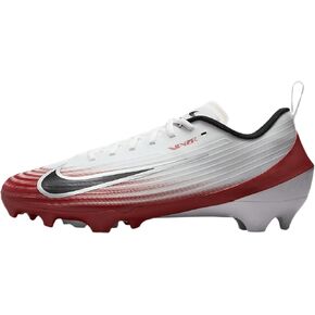 حذاء كرة القدم Vapor Speed ​​3 من نايكي (HM8849-102، أبيض/قرمزي الفريق/فضي معدني/أسود) مقاس 9 in Kuwait