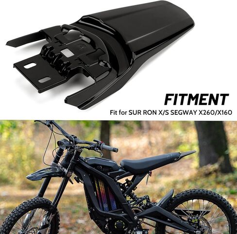 XINGWU Rear Fender for Sur ron Back Fender Mud Guard Protector for Surron Light Bee X Segway X160/X260 Ebike Electric Bike Dirt Bike Part Black in Saudi Arabia