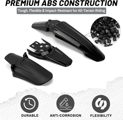 XINGWU Rear Fender for Sur ron Back Fender Mud Guard Protector for Surron Light Bee X Segway X160/X260 Ebike Electric Bike Dirt Bike Part Black in Saudi Arabia