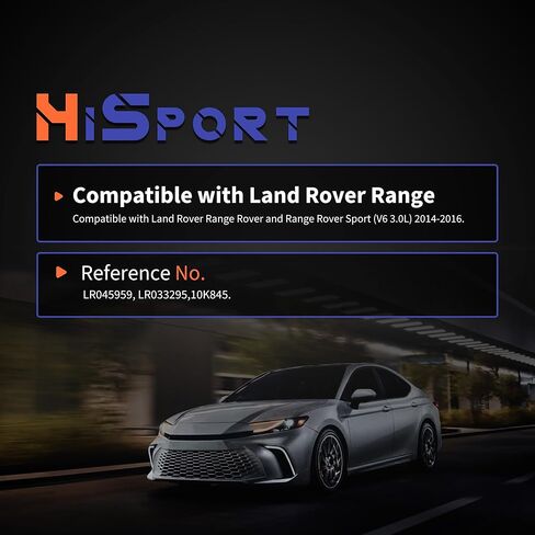 مستشعرات تآكل وسادة الفرامل الأمامية والخلفية من HiSport LR045959 + LR033295 متوافقة مع Land Rover Range Rover، Range Rover Sport، 2014 2015 2016، V6 3.0L in Kuwait