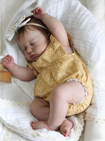 Zero Pam Reborn Baby Baby Dolls Silicone Company Body Avatar - 20 بوصة دمى الأطفال الرمزية التي تبدو حديثي الولادة الحقيقي ، دمية فتاة نابضة بالحياة صحيحة واضحة ، in Kuwait