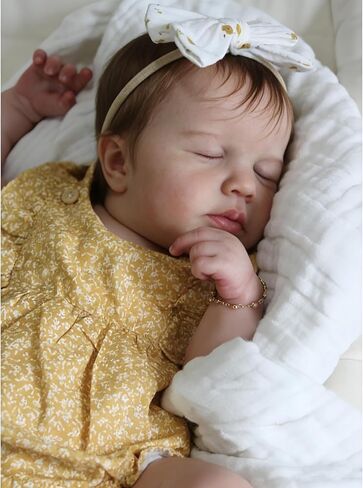 Zero Pam Reborn Baby Baby Dolls Silicone Company Body Avatar - 20 بوصة دمى الأطفال الرمزية التي تبدو حديثي الولادة الحقيقي ، دمية فتاة نابضة بالحياة صحيحة واضحة ، in Kuwait