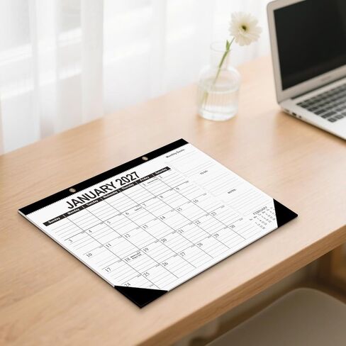 Kyweel 2024-2025 Desk Calendar, 12 Month Desk Calendar/Wall Calendar Combo, 17" x 12", July 2024-June 2025, Highlight Holidays, Planning Calendar, Thick Paper in Kuwait