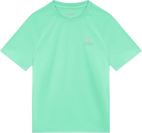Boys Rash Guard Short Sleeve Swim Shirts Youth Kids UPF 50+ Sun Protection UV Water Shirts SPF Quick Dry Rashguard in Kuwait