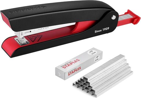 دباسة Arrow كاملة الشريط مع دبابيس، سعة 25 ورقة، دباسة مع 2520 عدد 26/6 دبابيس، تخزين مدمج، مفتوح للتثبيت، غير قابل للانزلاق، للاستخدام اليومي في المكتب والمدرسة والمنزل in Kuwait