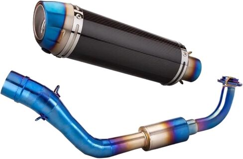 ل Aerox155 NVX155 NVX125 ل Aerox 155 NVX 155 125 دراجة نارية العادم الهروب تعديل الجبهة وصلة الأنابيب 51 مللي متر الخمار (النمط B) in Kuwait