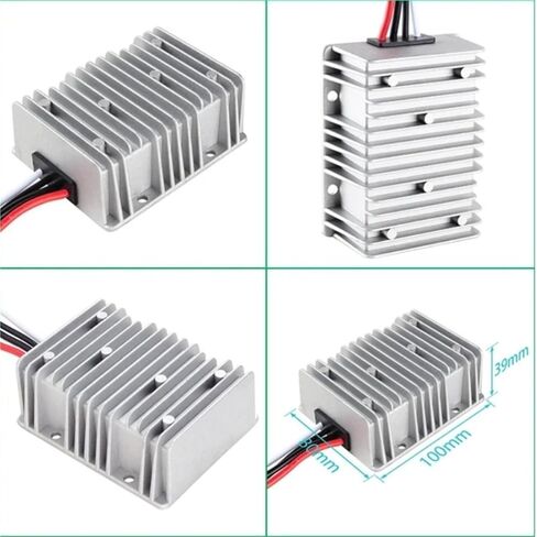1 قطعة 12 فولت إلى 27V28V15A 20A تيار مستمر تيار مستمر تصعيد دفعة محول منظم تحويل الطاقة تصعيد دفعة العرض غلاف من الألومنيوم (12 فولت إلى 27 فولت 20A) in Kuwait