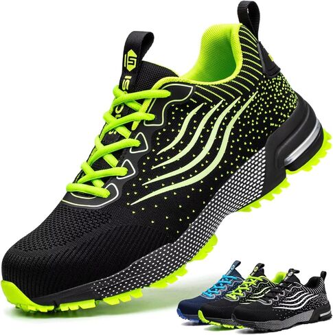 Steel Toe Shoes for Men Women Lightweight Safety Shoes Comfortable Cushion Steel Toe Sneakers Indestructible Work Shoes in Saudi Arabia