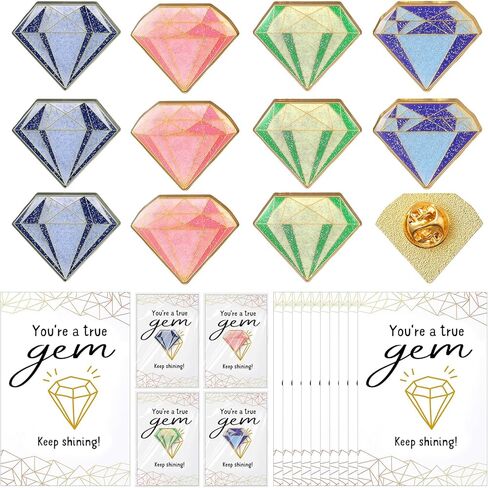 Landical Employee Appreciation Gifts for Women Friends Diamond Pins with You're True Gem Cards for Coworker Staff Team in Saudi Arabia