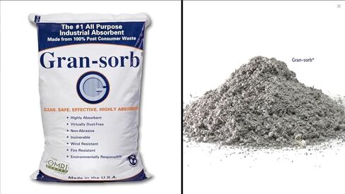 MICRO TEC Gran-Sorb Sorbent Granules Universal Granular Absorbent - 30 lb. Bag - Absorbs Oil & Water-Based Liquids, Solvents, Coolants, Petrochemicals - Absorbs Up to 4 Gallons - Pack of 1 in Saudi Arabia