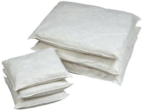 ESP 40WPILL1010 Poly-Cellulose Oil Only Super Absorbent Pillow, 51 Gallon Absorbency, 10" Length x 10" Width, White (Case of 40) in Saudi Arabia