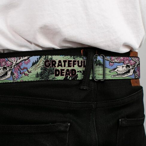 Grateful Dead Belt, Seatbelt Buckle Belt, Grateful Dead Dave'S Picks Volume Nine Montana Cover Art, Adjustable in Saudi Arabia