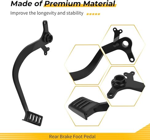 M MATI Rear Brake Foot Pedal for Honda Grom 125 2014-2015 2017-2018 46500-K26-305 46500-K26-306 in Saudi Arabia