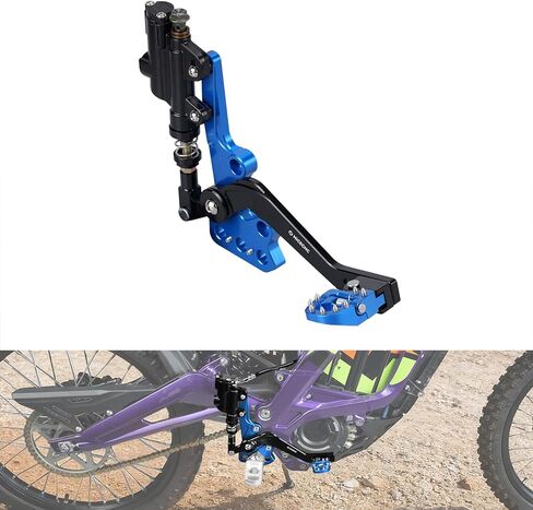 NICECNC الفرامل الخلفية الهيدروليكية دواسة الفرامل القابلة للطي المتوافقة مع Surron Light Bee X/S/ L1E Segway X160 X260، 6063 ألومنيوم، سهل التركيب، أرجواني in Kuwait