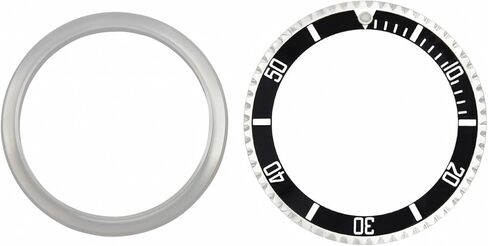 إطار Ewatchparts الكامل والاحتفاظ به وإدراجه متوافق مع ساعة رولكس القديمة Sea-Dweller 1665 باللون الأسود in Saudi Arabia