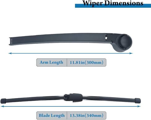 Rear Back Windshield Wiper Arm Blade Replacement for VW Volk-swagen Tiguan 2007-2016 1T0955707C in Saudi Arabia