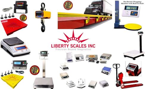 Liberty LS-916-5' x 8' (60" x 96") Industrial Heavy Duty Floor Scale with Indicator | 2500 lbs x .5 lb in Kuwait