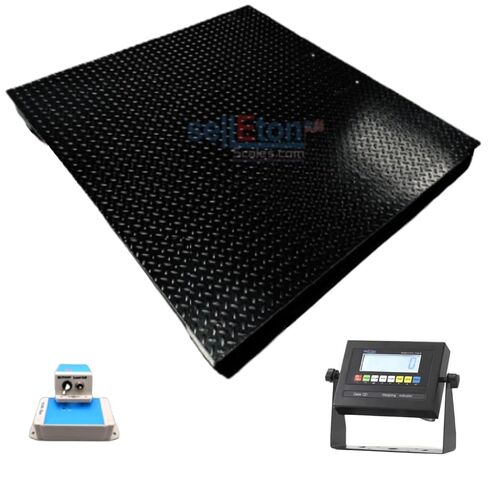 SellEton SL-800-W Wireless NTEP Certified Industrial Floor Scales with Mild Steel LCD Indicator | 48" × 72" (4' x 6') | 20000 lbs x 5 lb in Kuwait