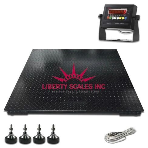 Liberty LS-800-4X4 NTEP Certified (Legal for Trade) Floor Scale | 48" x 48" | Capacity of 1,000 lbs x 0.2 lb + Red in Saudi Arabia