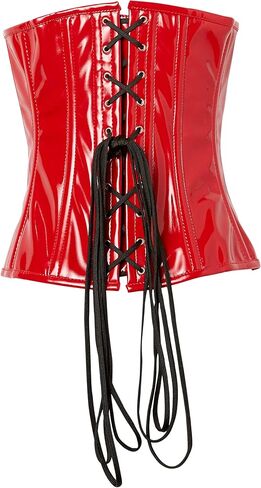 Daisy corsets womens Lavish Red Patent Pvc Underwire Underbust Corset in Saudi Arabia