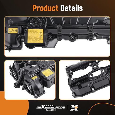 غطاء الصمام maxpeedingrods N20 مع مجموعة حشية BMW 328i 528i 320i 228i 428i X1 X3 X5 Z4 N20B20A 2012-2018 L4 2.0L استبدال 11127588412 11127625477 in Kuwait
