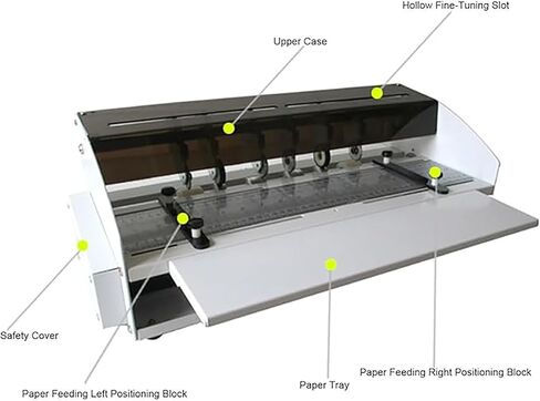 3-in-1 Electric Creasing Machine 460mm 18inch Electric Paper Creaser Scorer Perforator Cutter Paper Folding Machine for Tickets Documents Cards Photos Invitations in Saudi Arabia