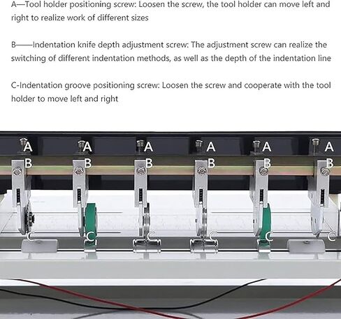 3-in-1 Electric Creasing Machine 460mm 18inch Electric Paper Creaser Scorer Perforator Cutter Paper Folding Machine for Tickets Documents Cards Photos Invitations in Saudi Arabia