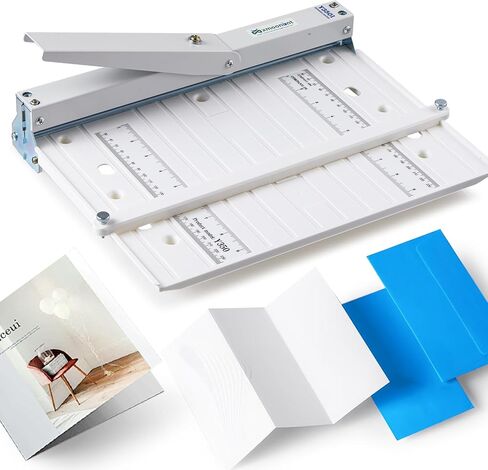 Mxmoonant Foldable Manual Creasing Machine 13'' with Metric/Imperial Scale, Up to 300gsm, Home Manual Creaser for DIY Invitations Greeting Cards, Covers in Saudi Arabia
