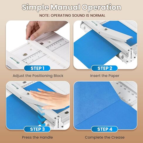 Mxmoonant Foldable Manual Creasing Machine 13'' with Metric/Imperial Scale, Up to 300gsm, Home Manual Creaser for DIY Invitations Greeting Cards, Covers in Saudi Arabia