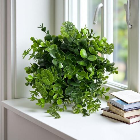 HEDGE MAZE 7 Inch 1 Ball Decorative Artificial Green Ball for Centerpieces, Office Cubicles, Living Room Shelves, Wedding Scenes, Photo Studios and Seasonal Indoor Décor in Saudi Arabia