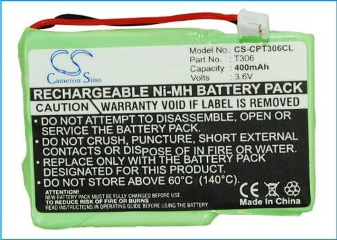 DCH 400mAh 4M3EMJZ تبديل البطارية للاتصالات ألوان مذكرة T-فاكس CM301 T-فاكس CM310 عرض الألوان T306 F6M3EMX in Saudi Arabia