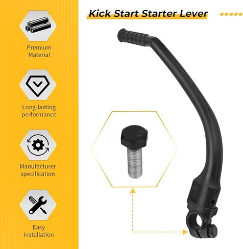 M MATI Kick Start Starter Lever for Honda XR250R 1987-1995 XR250L 1991-1996 28300-KT1-671 in Saudi Arabia