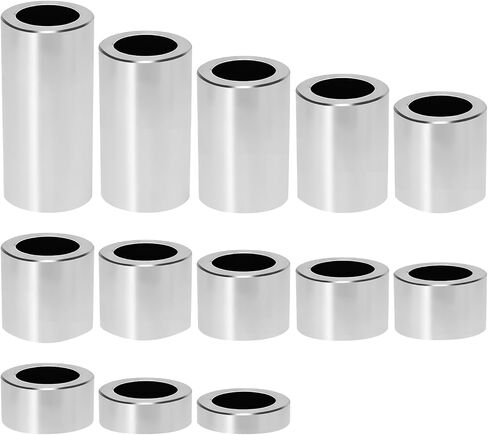 Wheel Axle Spacer Kit I.D. 3/4" (0.75) - O.D. 1-1/8" (1.125) CNC Aluminum for Harley Bobbers Choppers Dyna Softail & Touring Road king Street glide Electra glide Sportster 1200 883, 13 PCS in Saudi Arabia