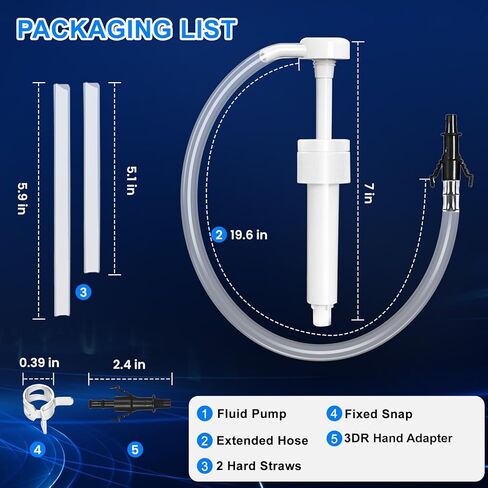 Fluid Pump for Standard Quart Bottles, 8cc Per Stroke, Premium Transmission Fluid Pump with 3rd Hand Adapter and Flexible Tube, Transfer Gear Oil, Transmission & Differential Fluid (28mm) in Saudi Arabia