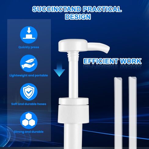 Fluid Pump for Standard Quart Bottles, 8cc Per Stroke, Premium Transmission Fluid Pump with 3rd Hand Adapter and Flexible Tube, Transfer Gear Oil, Transmission & Differential Fluid (28mm) in Saudi Arabia