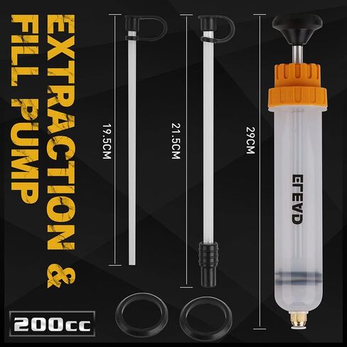 مضخة سيفون ELEAD 200CC، مضخة استخراج الزيت، مضخة زيت، مضخة نقل، مستخرج السوائل، مستخرج حقنة السوائل، نقل الوقود فراغ السيارة، مضخة سيفون لمنظف اليد البنزين لميكانيكا السيارات in Kuwait