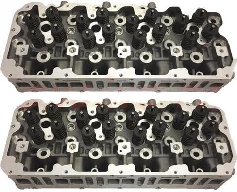 2 x Complete Cylinder Heads With Valve Train - Fits 2001-2004 Duramax 6.6L LB7 in Saudi Arabia