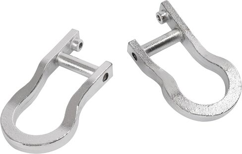 2PCS Front Bumper Tow Hooks Compatible with 2007-2019 Chevy Silverado GMC Sierra 1500 Replacement for 84072462 Steel (Silvery) in Saudi Arabia