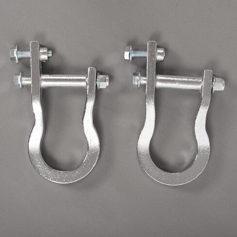 2PCS Front Bumper Tow Hooks Compatible with 2007-2019 Chevy Silverado GMC Sierra 1500 Replacement for 84072462 Steel (Silvery) in Saudi Arabia