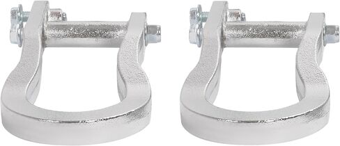 2PCS Front Bumper Tow Hooks Compatible with 2007-2019 Chevy Silverado GMC Sierra 1500 Replacement for 84072462 Steel (Silvery) in Saudi Arabia